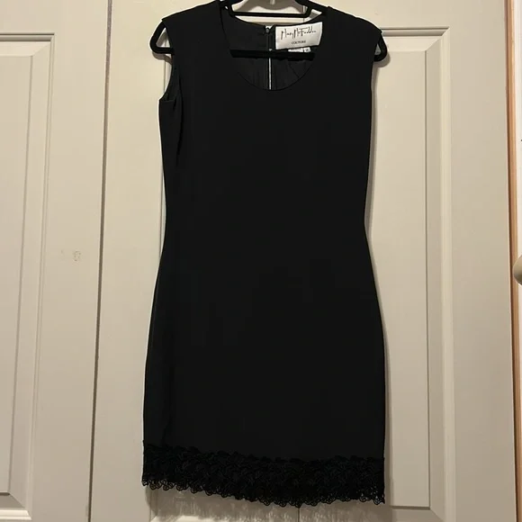 MARY McFADDEN DRESS SIZE  2 COLOR BLACK  100 0/0 SILK - Picture 2 of 11